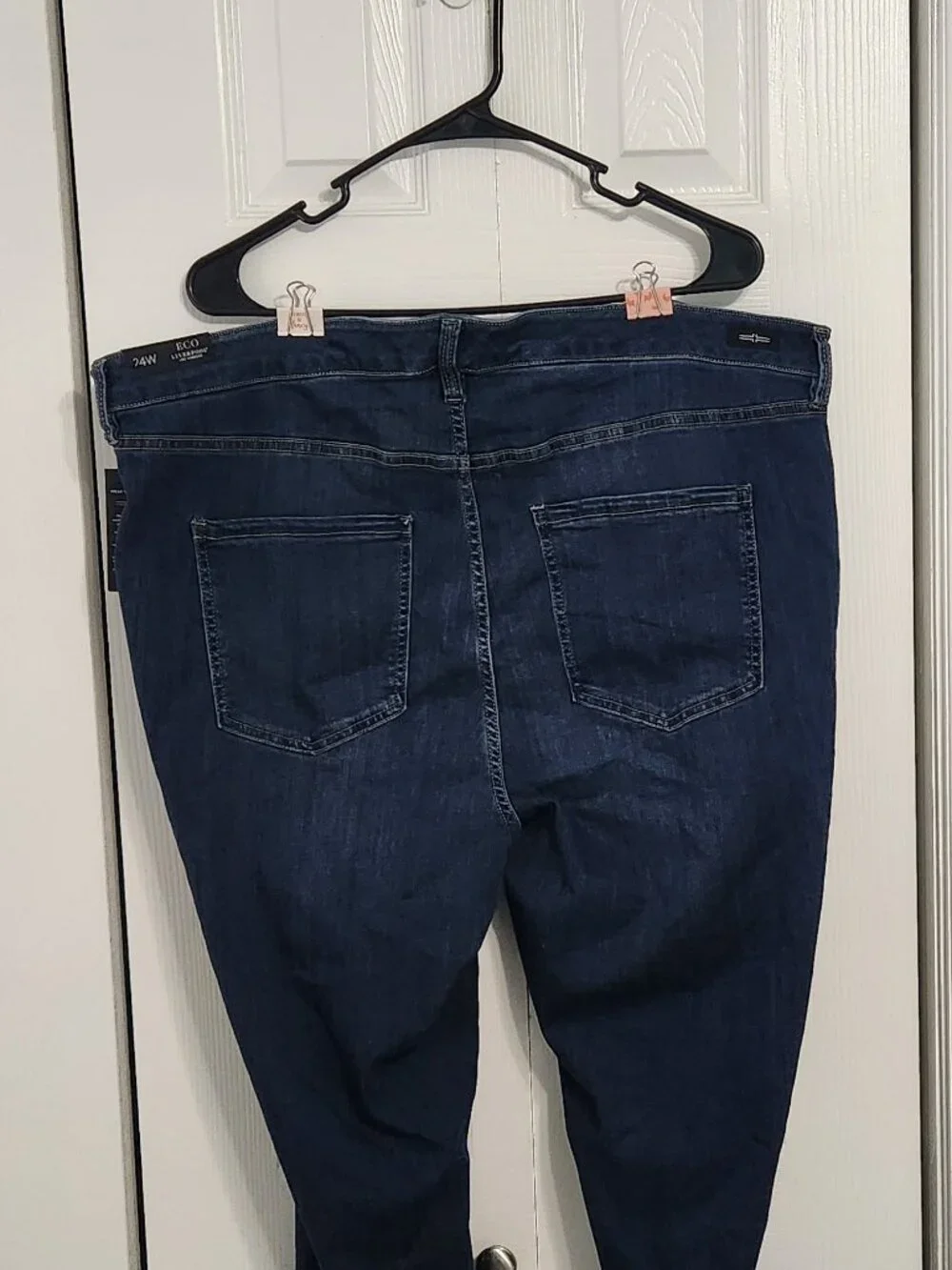 Liverpool Eco Abby Hi-Rise Skinny Ankle Jeans Plus Size 24W Dark Wash NWT